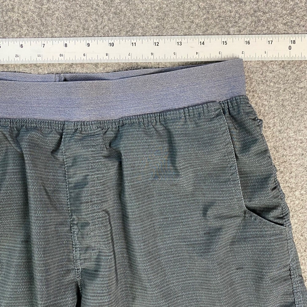 Prana Mens Shorts Size M Green Rust Colorblock Breathe Active Hiking Athletic - Picture 4 of 10
